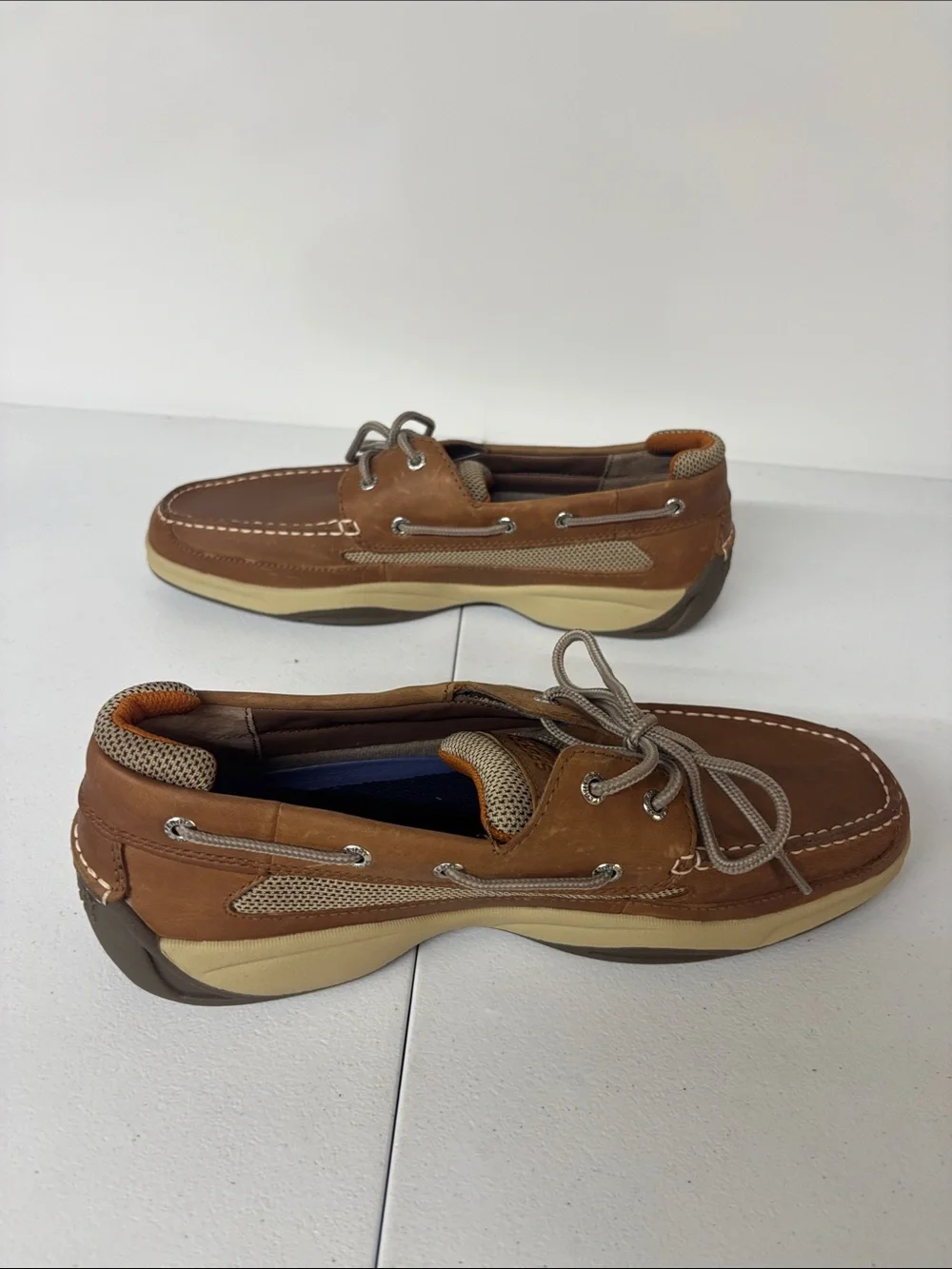 Sperry Men's Tan Brown Leather Boat Shoes